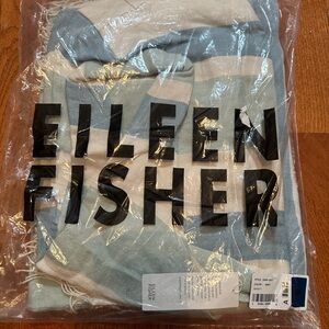 Eileen Fisher Linen Blend Beach Tote Bag W/ Matching Wrap Made in Italy